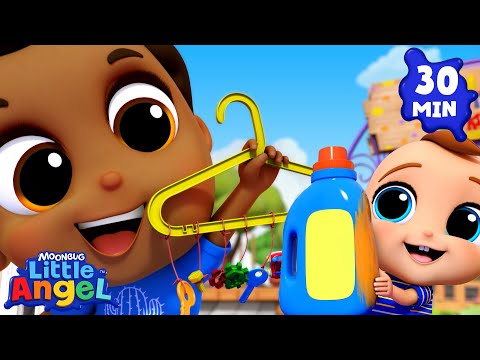 Arts And Crafts At Daycare 🎨🎭🖼️| Little Angel | Monster Cartoon for Kids