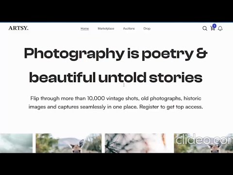 Artsy: photography website | Nextjs | React JS | Redux toolkit | Flowbite | Typescript