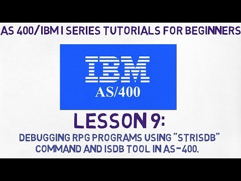 As400 for Beginners | #9 |  Debugging RPG, CL, COBOL programs using 