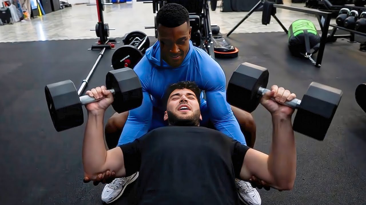 Ashton Hall Trains Adin Ross..