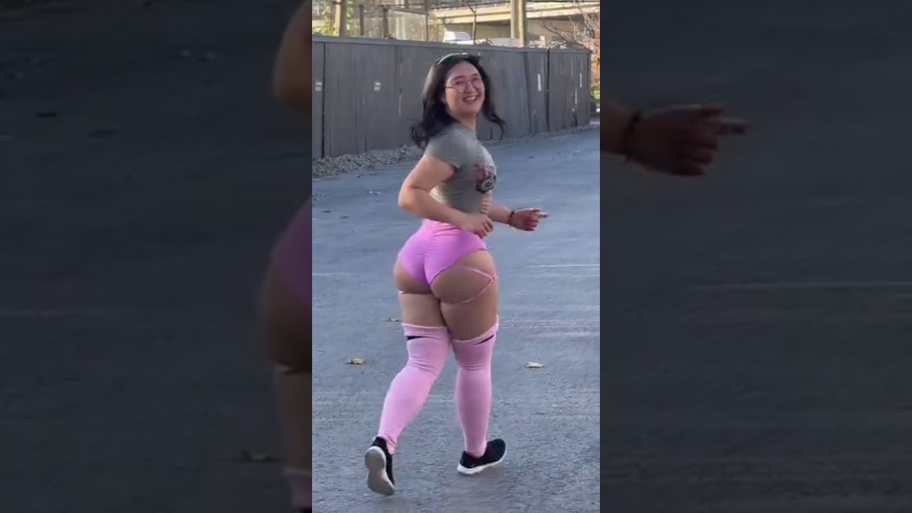Asian mature jogging | like and subscribe #booty #ass #pawg#twerk #milf