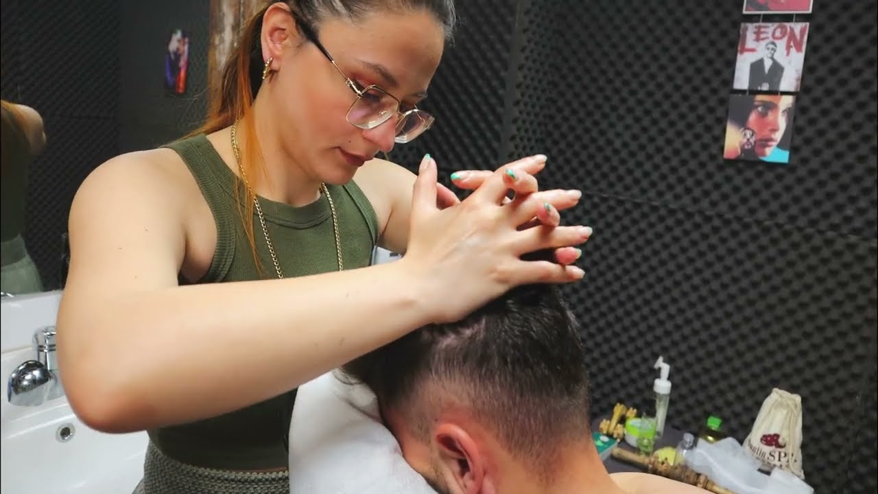 ASMR - Back massage for Tiredness Of the Day - Miss Melek