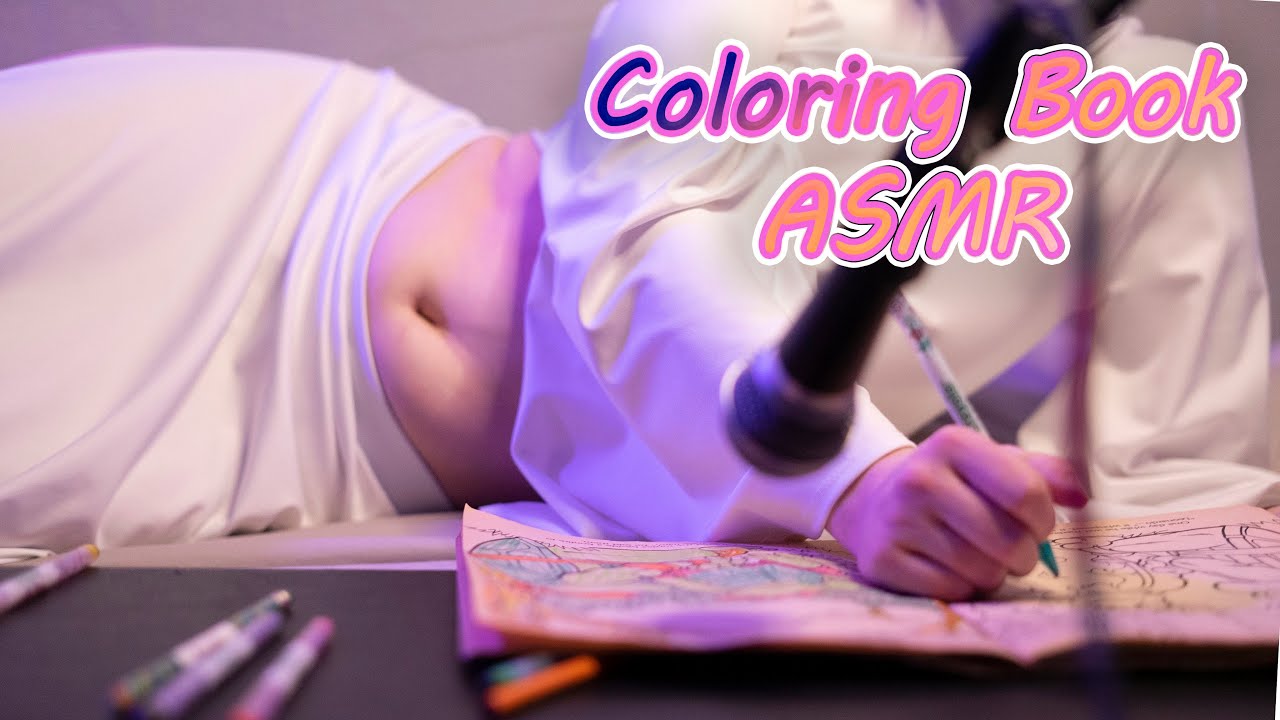 ASMR | Coloring Book in Princess Leia Inspired Crop Top Outfit