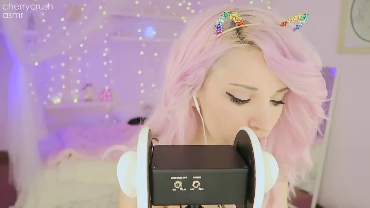 ASMR - Lotion Ear Massage. Cherry Crush