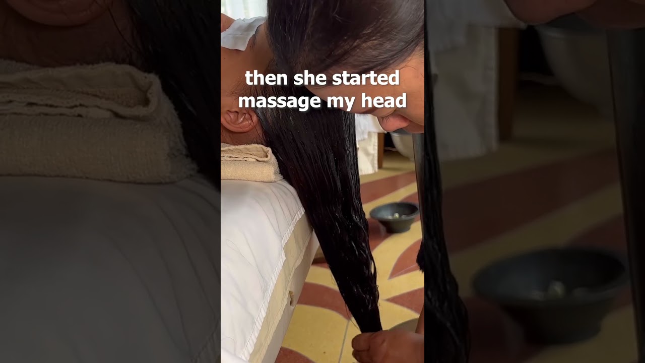 ASMR: Amazing Indian Head Shirodhara Massage! #shorts
