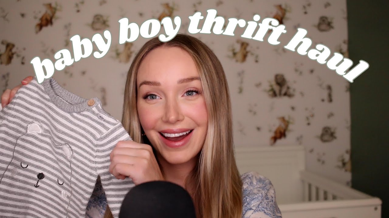 ASMR Baby Boy Thrift Clothing Haul!