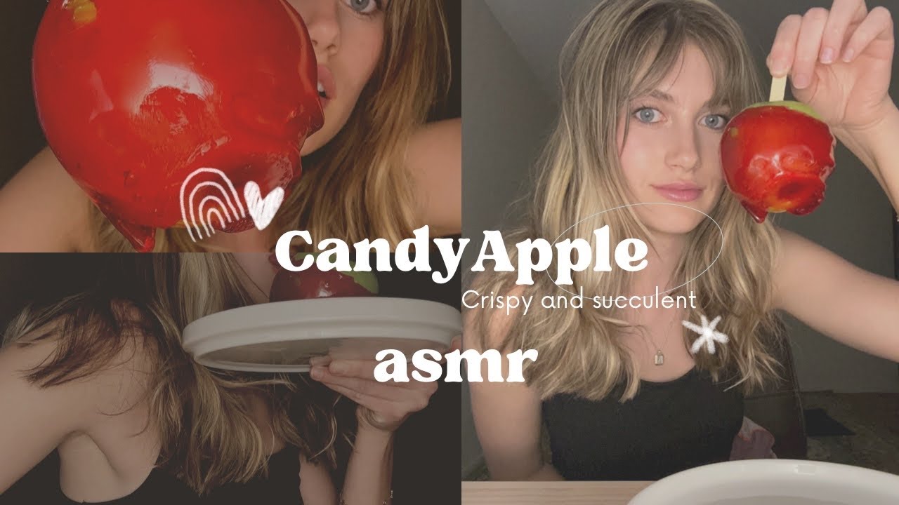 ASMR Candy Apple… succulent and sweet!