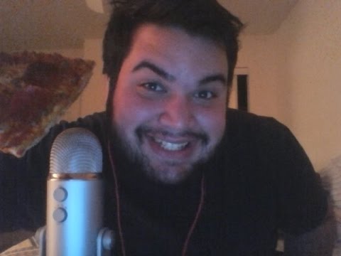 ASMR eating pizza and whispering  (mouth sounds)