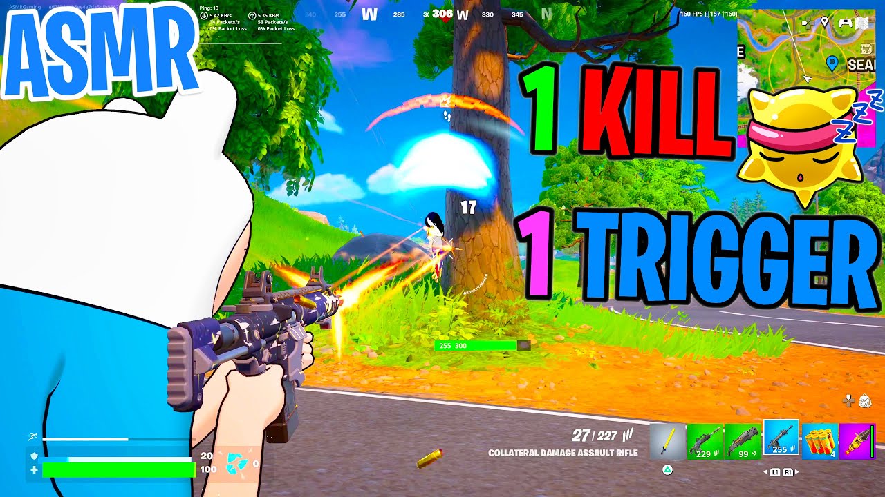 ASMR Gaming 😴 Fortnite 1 Kill = 1 Trigger Relaxing Mouth Sounds 🎮🎧 Controller Sounds + Whispering 💤