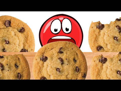 ASMR GIANT COOKIES EATING with RED BALL 4 MUKBANG ANIMATION #Shorts