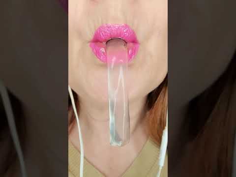 ASMR Jelly Fruit Sticks Mouth Satisfying Eating 💋 Sounds #shorts