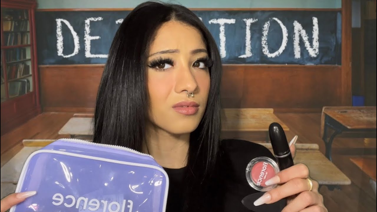 ASMR| Mean girl does your makeup in detention 🙄 Roleplay