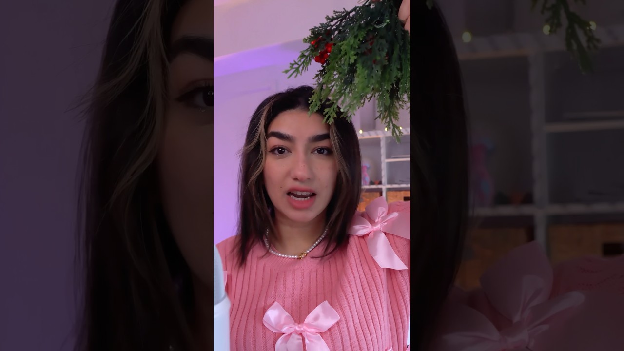 asmr mistletoe smooches ❄️ #asmr #sleep #asmrsounds