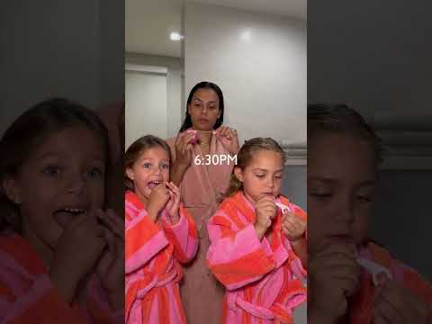 asmr mom of twins night time routine 🩰🍊🧴🫧#asmr #eveningroutine  #nightroutine #selfcare