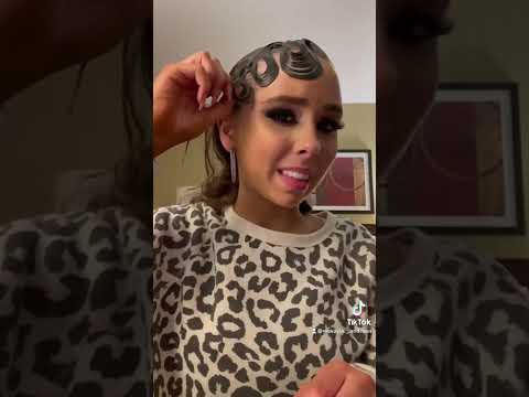 ASMR/ Taking my ballroom hair out part 1! #shorts