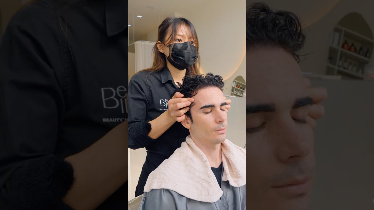 ASMR:18 Step Korean Headspa and Massage! #shorts