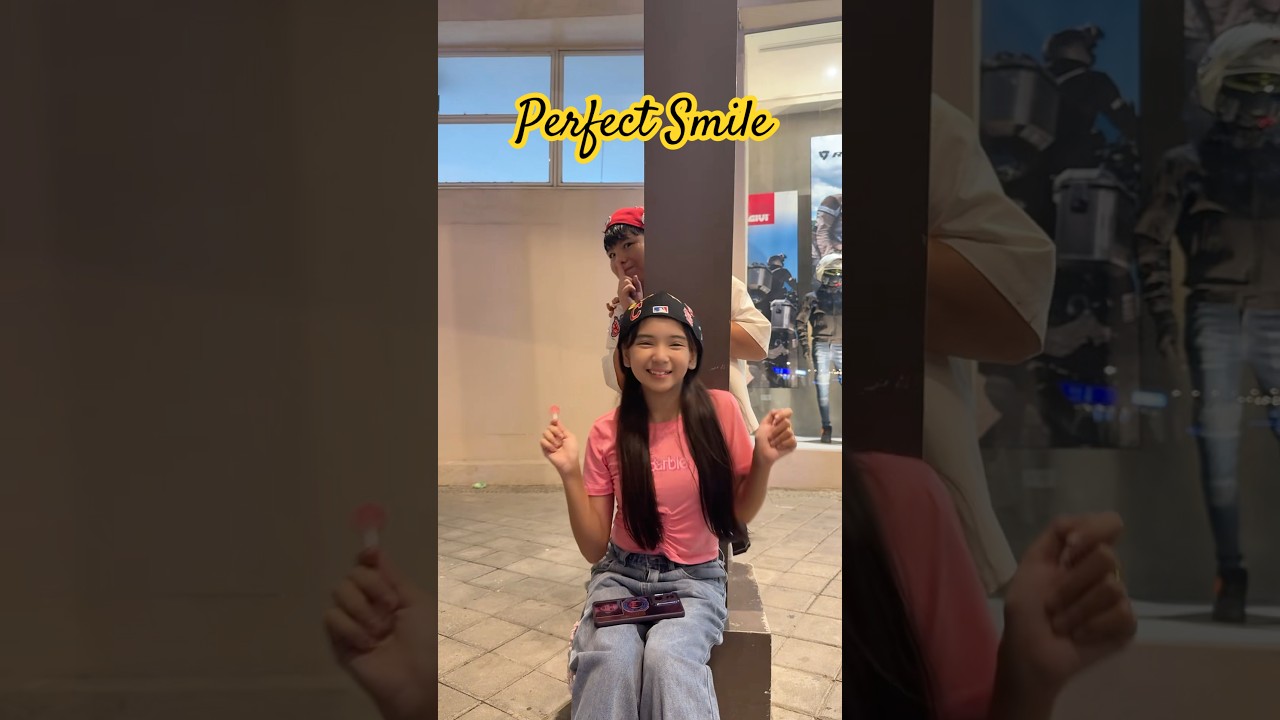 ATE ZANGIE’s PERFECT SMILE 😁🤪 #chawi #tiktok #dangie #trio #funnydance #cutedance #cutekids