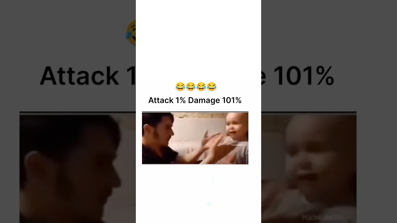 Attack 1% Damage 100% 🤣🤣🤌 #funny #familycomedy