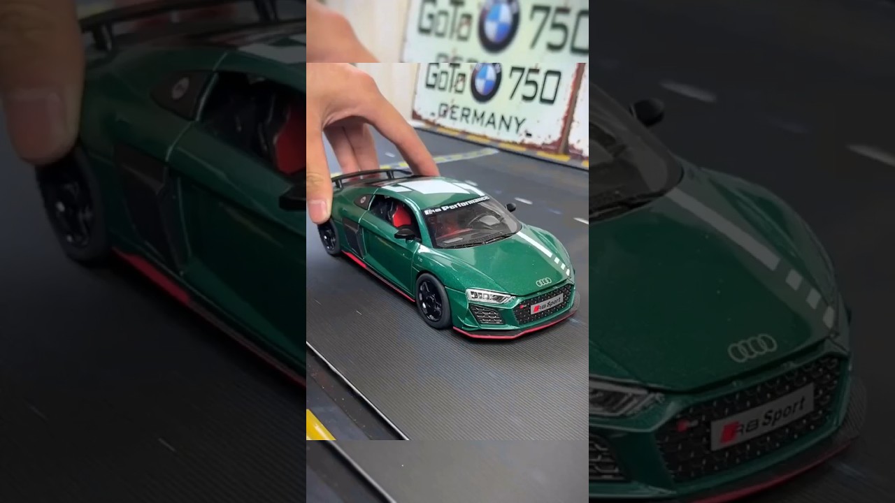 Audi R8，Home delivery#audi #modelcar #car #toy #fyp
