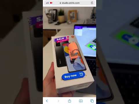 Augmented reality for web - image recognition and tracking. Onirix Studio: low code platform #shorts