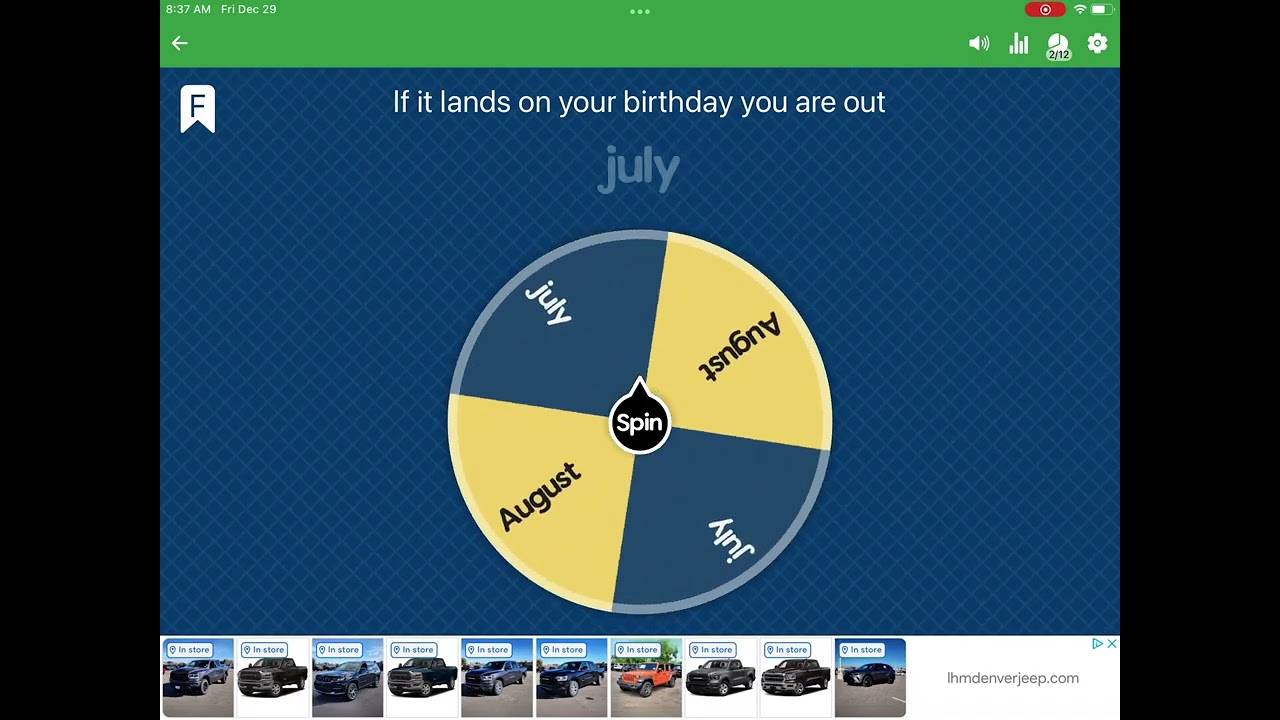 AUGUST WINS