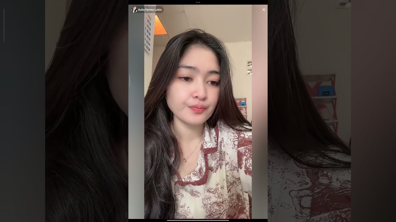 Aulia Fahma Lubis Live Hot bangun tidur sexy belahan putih paha mulus bibir pink 🩷