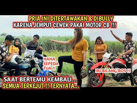 AWALNYA DITERTAWAKAN JEMPUT CEWEK PAKAI MOTOR CB BUTUT !! TAPI LIHAT SAAT BERTEMU KEMBALI ...