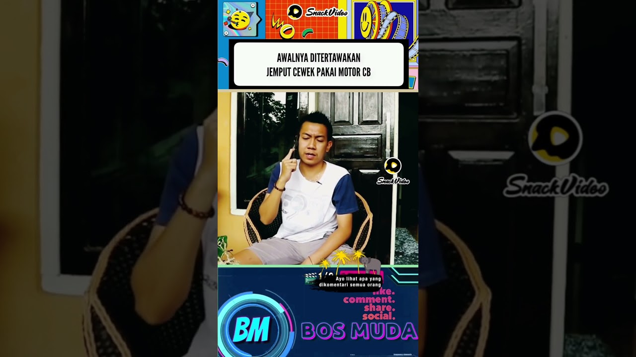 AWALNYA DITERTAWAKAN JEMPUT CEWEK PAKAI MOTOR CB #keluargasnack #gif #viral #DRAMA #KetagihanHp#shor