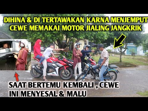 AWALNYA DITERTAWAKAN, MENJEMPUT CEWE PAKAI MOTOR JIALING JANGKRIK, AKHIRNYA CEWE INI MALU ! KARENA ?