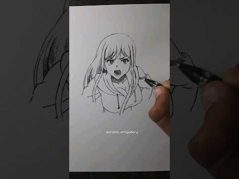 Ayane from overflow #shorts #overflow #anime #animedrawing