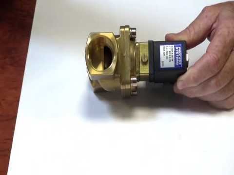 B35M Series - 2 way Normally Closed Differential Solenoid Valve with manual override