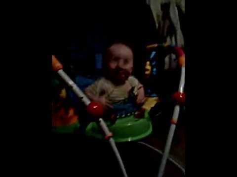 Baby Callum Bouncea bouncea Time!  7 months old