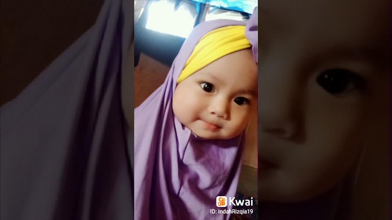 Baby (indah) pakai tudung