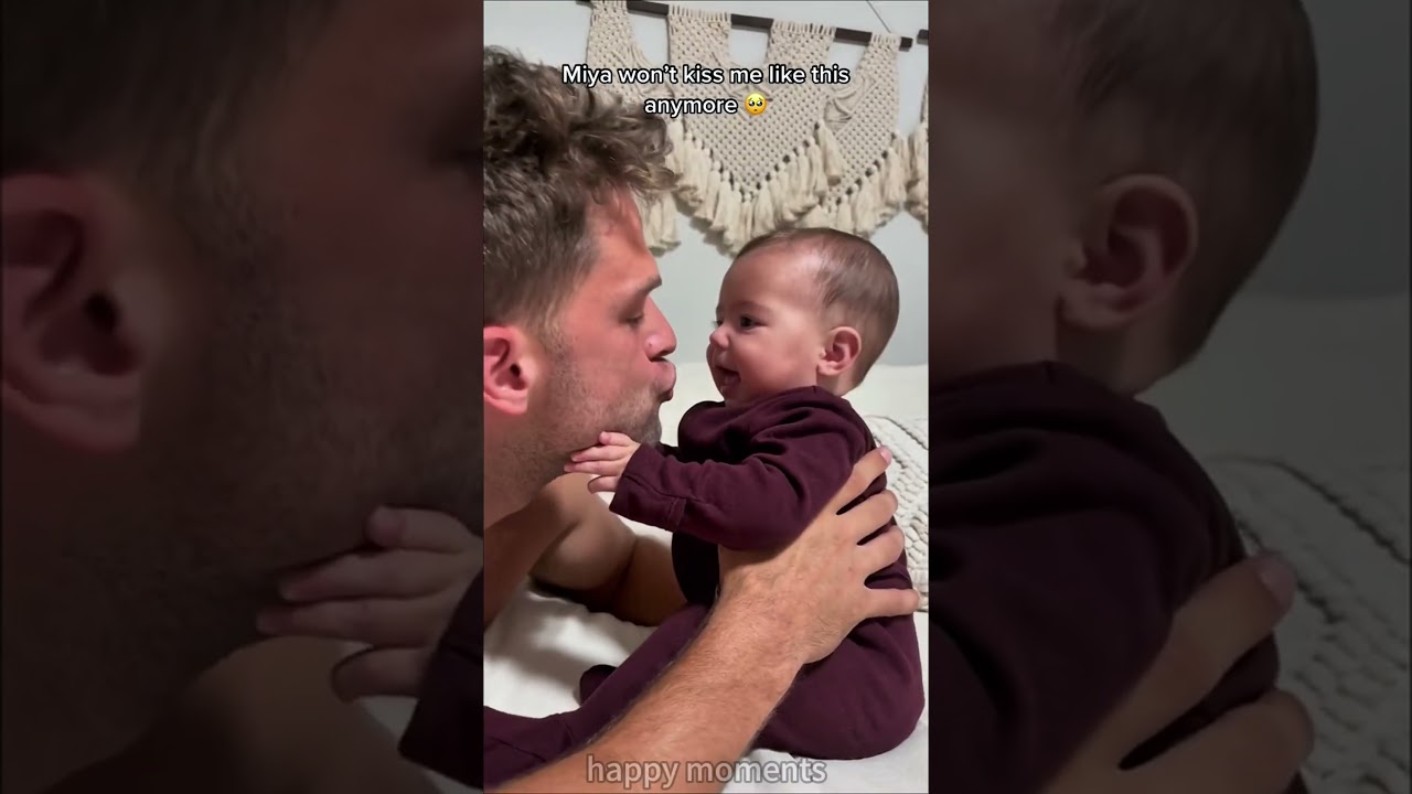 Baby kisses, from baby’s love😂 #funny #baby #funnymoments #fypage #funnybaby #fyp