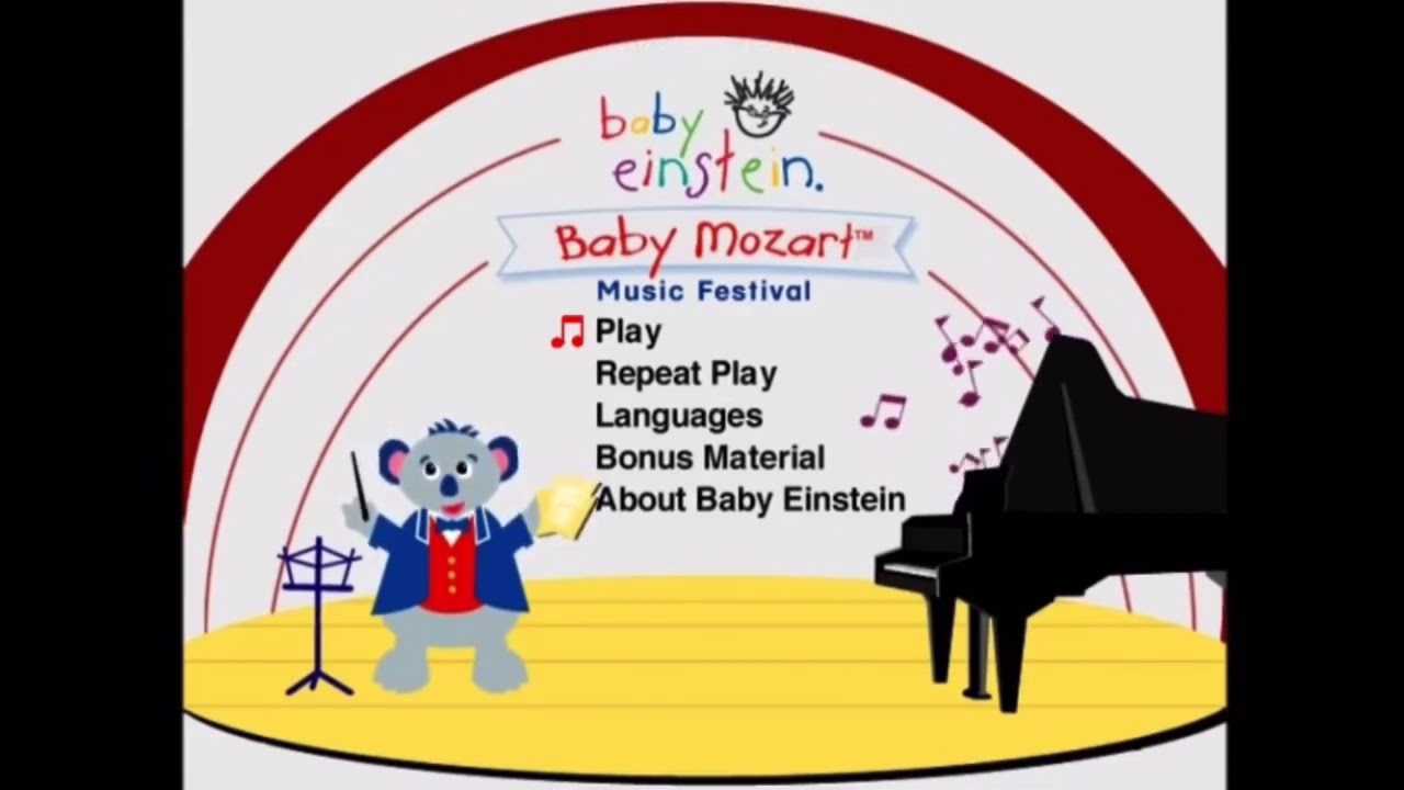 Baby Mozart - Music Festival 2005 UK DVD Menu
