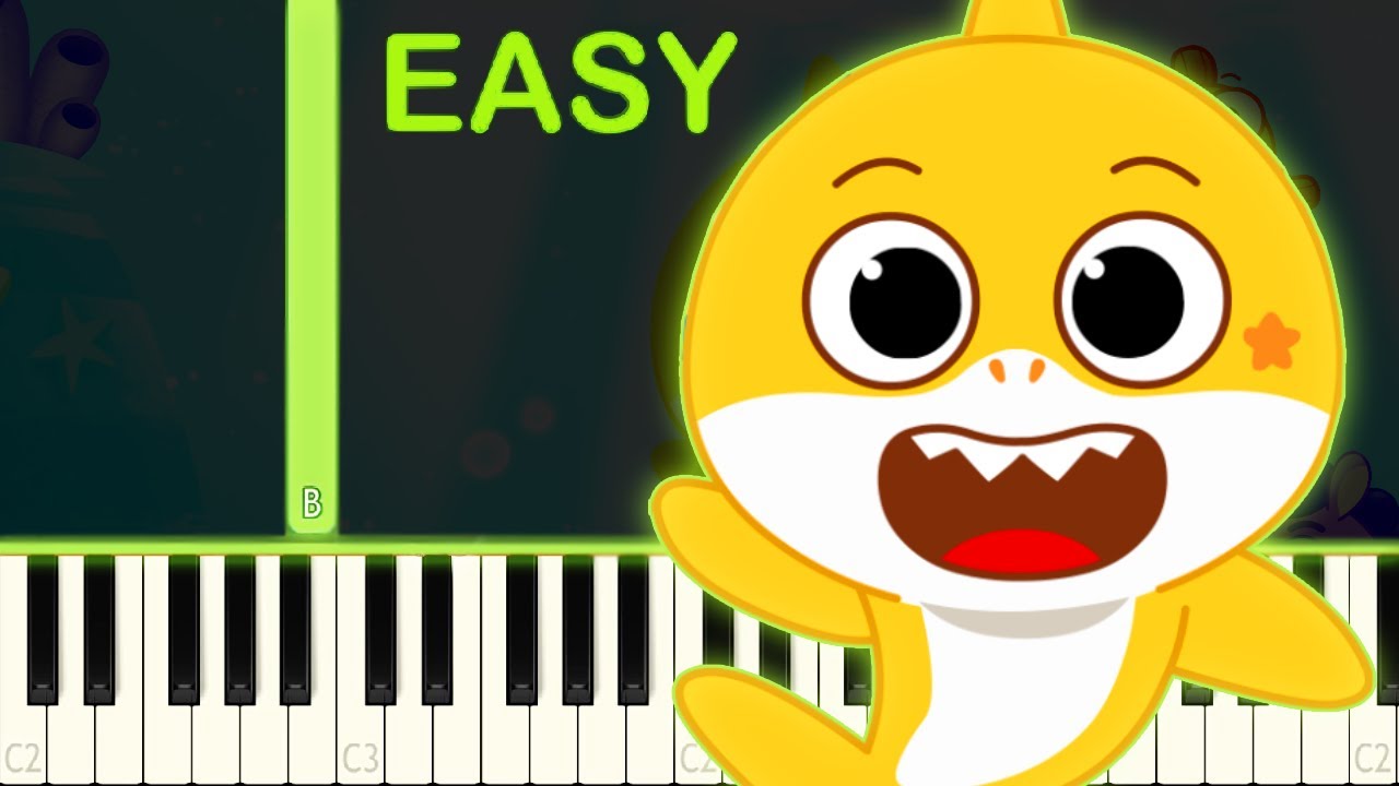 Baby Shark's Big Show - EASY Piano Tutorial