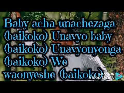 Baikoko lyrics by mbosso ft diamond platinumz