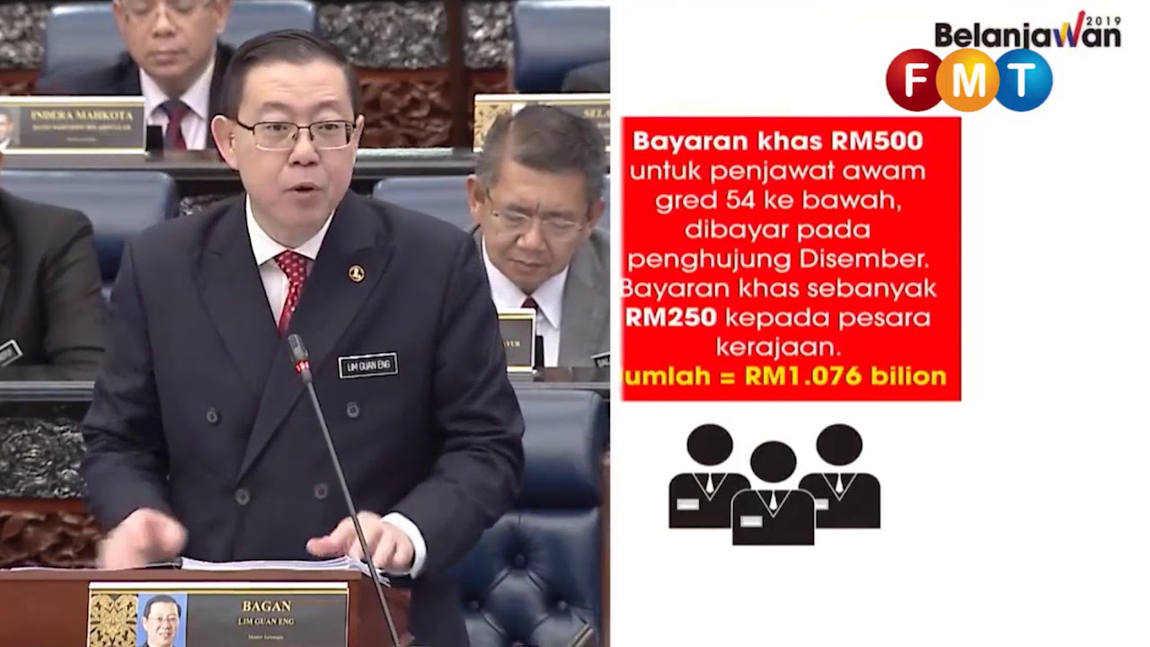 Bajet 2019: Bayaran khas RM500 untuk penjawat awam