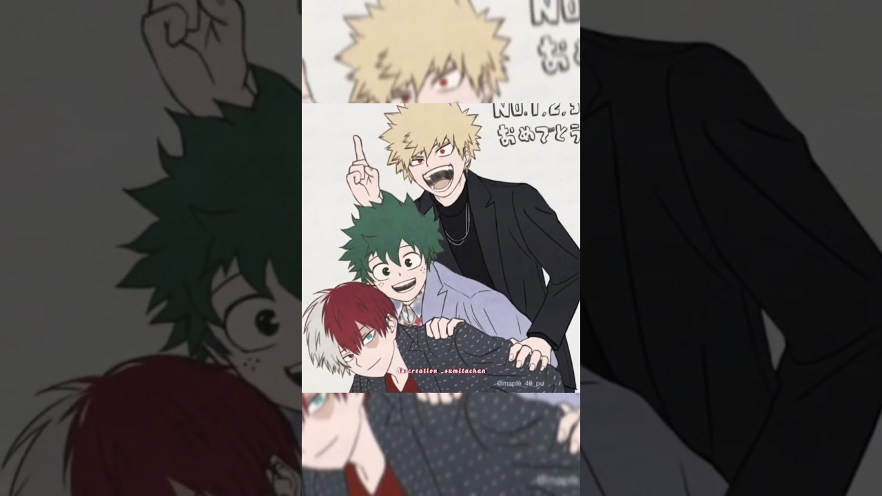 baku x deku x todo 🥰 #myheroacademia #anime #edit #trendingshorts