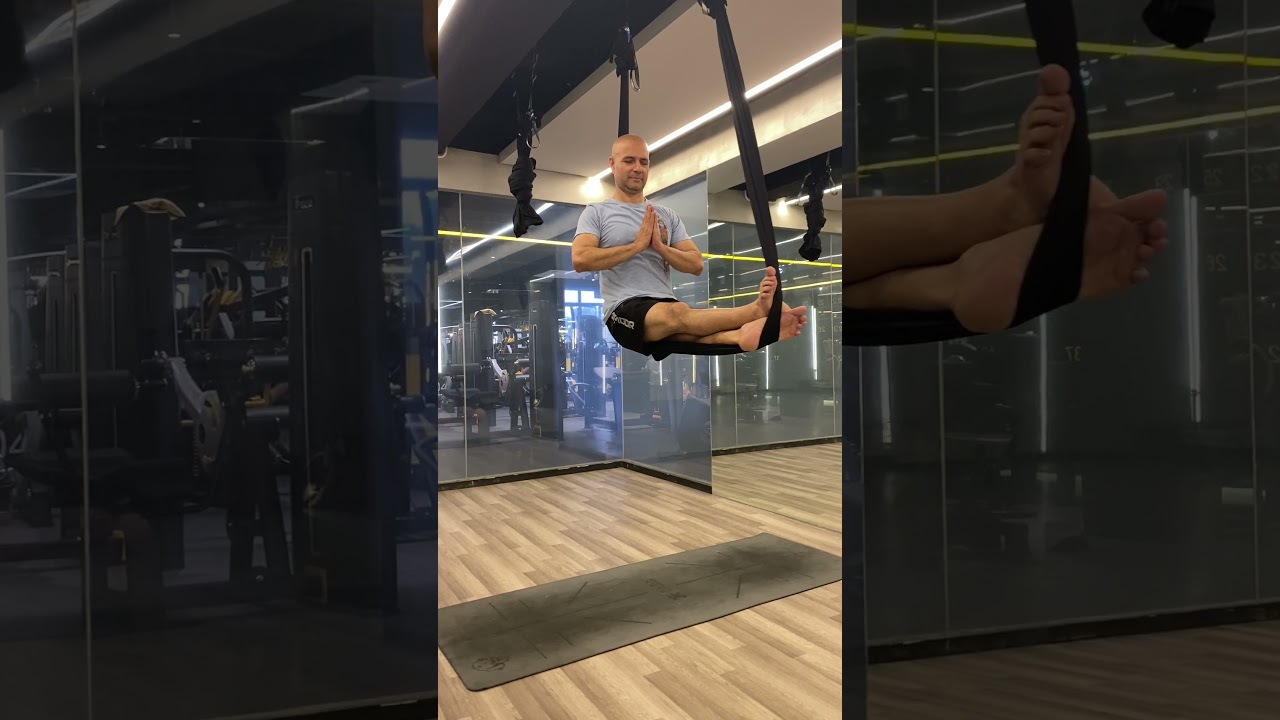 Balance and Mediation on Aerial Silk #fitnessjourney #fitlifebalance #motivation #balancefitness