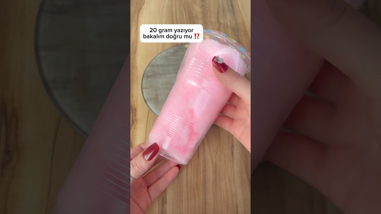 Baldan Tatlı Pamuk Şeker Gerçekten 20 Gram mı ? #shorts