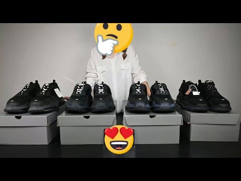 balenciaga triple s black real vs fake