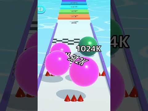 Ball Run Infinity Number Up To (128M, 256M, 512M, 1024M) ! All Levels Part 740 android, ios #shorts