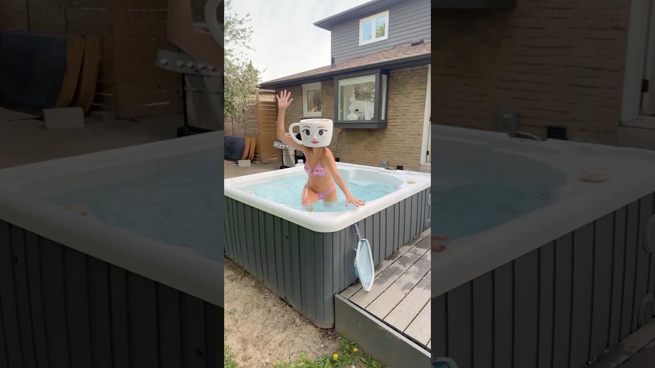 BALLERINA CAPPUCCINA IN HOT TUB!!