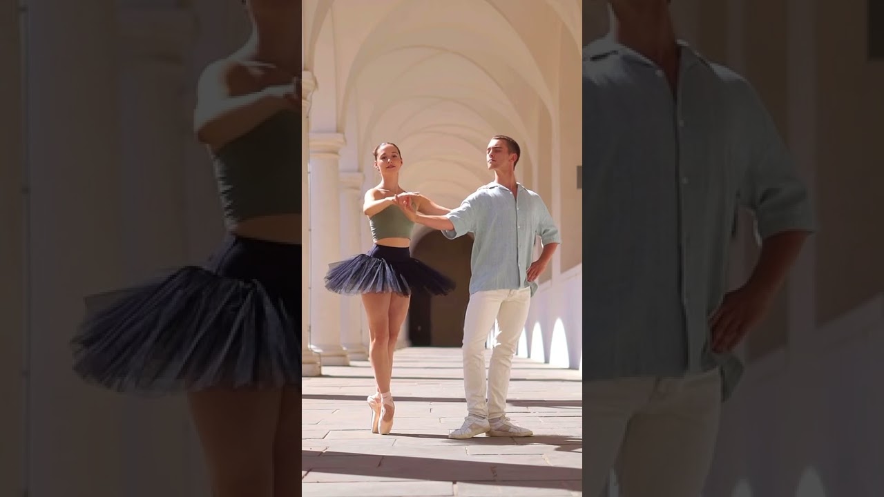 Ballet balance trend - Jasmin and James #shorts