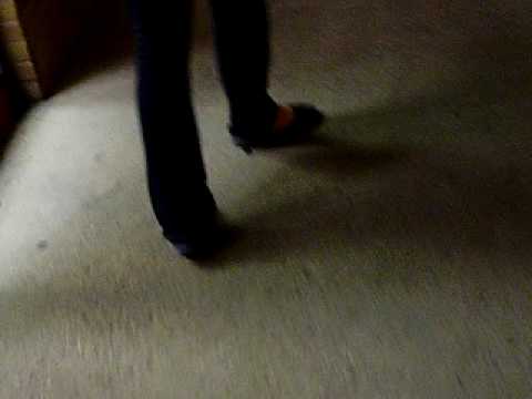 Ballet Slipper Fetish:  Part 3 (Woman stalking man's feet)