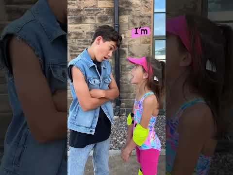 Barbie vs Ken! She almost FELL for that! 😂😂 #shorts #familyhumor #shortstrend