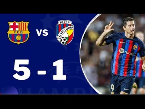BARCELONA 5-1 VİKTORİA PLZEÑ | Champions League Maç Özeti 2022/23