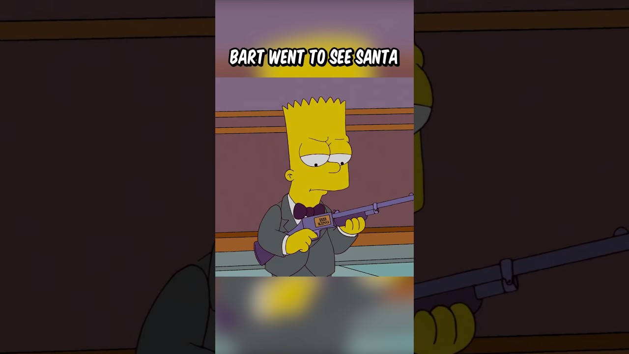 Bart went to see Santa