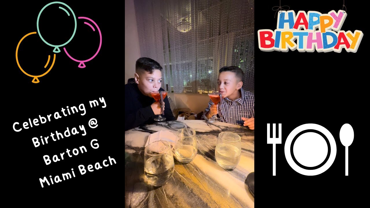 Barton G at Miami Beach for my Birthday!